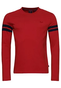 Superdry Koszulka męska z długim rękawem, Hike Red Marl, S - Koszulki męskie - miniaturka - grafika 1