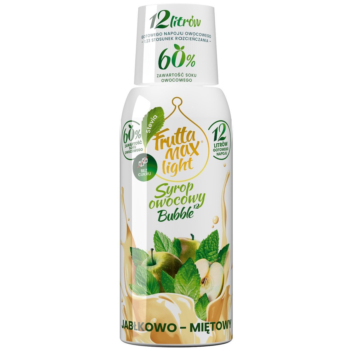 Syrop FruttaMax JABŁKO MIĘTA LIGHT