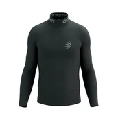 Koszulki sportowe męskie - COMPRESSPORT koszulka termoaktywna unisex 3D THERMO HZ LS TOP black - miniaturka - grafika 1