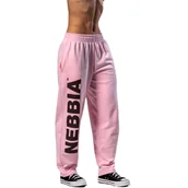 Spodnie sportowe damskie - Damskie dresy Nebbia STRONG BEAUTY Loose-Fit Baggy Pants BOYFRIEND STYLE 432 pink XS - miniaturka - grafika 1