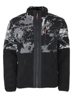 Odzież trekkingowa męska - Peak Mountain Kurtka polarowa "Cefran" w kolorze czarno-szarym - miniaturka - grafika 1