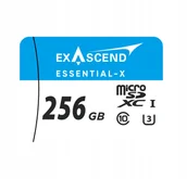 Karty pamięci - Karta pamięci Exascend Essential-X micro SD 256GB - miniaturka - grafika 1