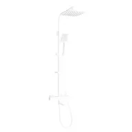 Zestawy prysznicowe - Mexen CQ62 zestaw wannowo-prysznicowy z deszczownicą i baterią termostatyczną, biały - 779106295-20 - miniaturka - grafika 1