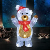 Oświetlenie świąteczne - Świąteczna Figurka akrylowa LED Miś Stojący - miniaturka - grafika 1