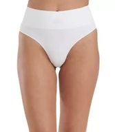 Majtki damskie - adidas Damskie bezszwowe stringi, biały, L - miniaturka - grafika 1