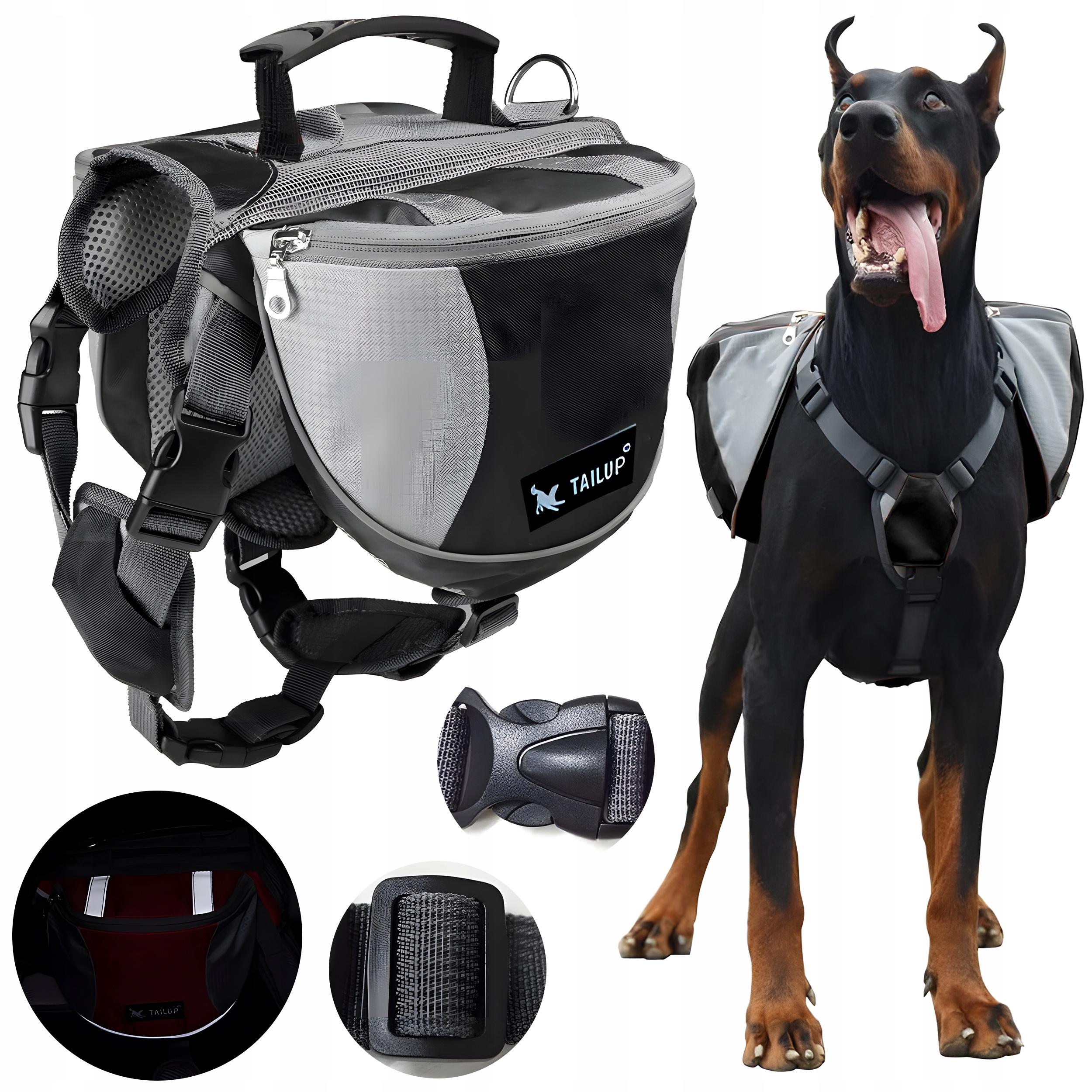 Plecak Dla Psa Torba Podsiodłowa Przysmaki 28-40KG