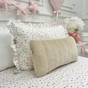 Kołdry i poduszki dla dzieci - Poduszka velvet Beż pikowana - miniaturka - grafika 1