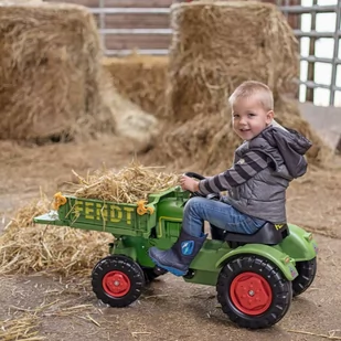 BIG traktor Fendt z przyczepą - Jeździki dla dzieci - miniaturka - grafika 1
