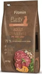 Fitmin Purity Adult Grainfree Beef 12 kg - Sucha karma dla kotów - miniaturka - grafika 1