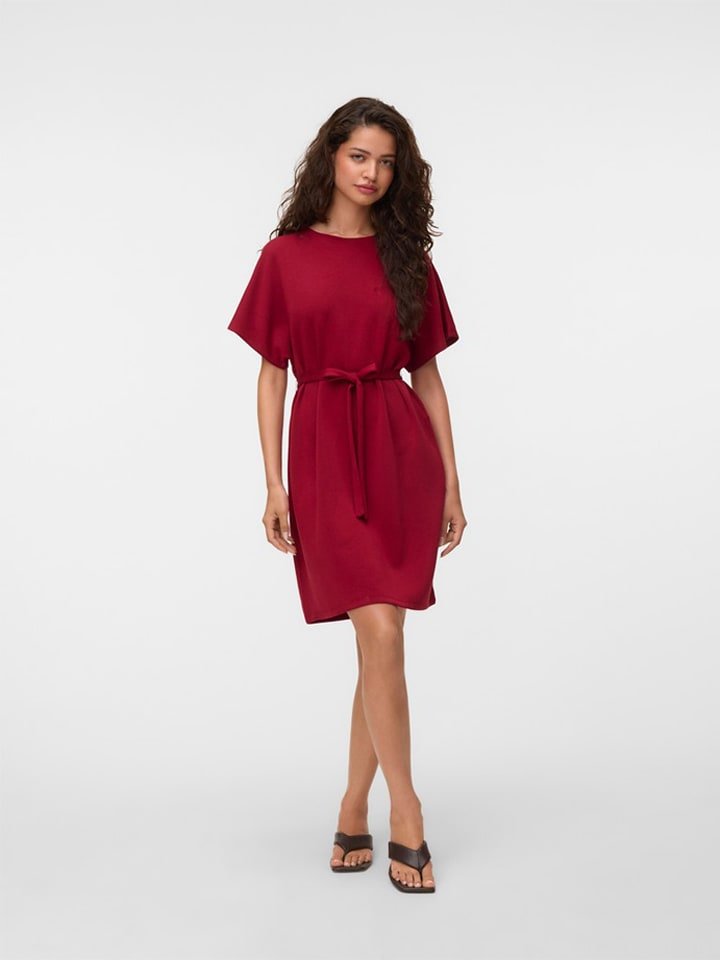 Vero Moda Sukienka w kolorze bordowym
