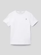 Koszulki dla chłopców - T-shirt z wyhaftowanym logo model ‘MONO’ - miniaturka - grafika 1