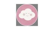 Dywany - Dywan Koło Cloud 100 cm różowy - miniaturka - grafika 1