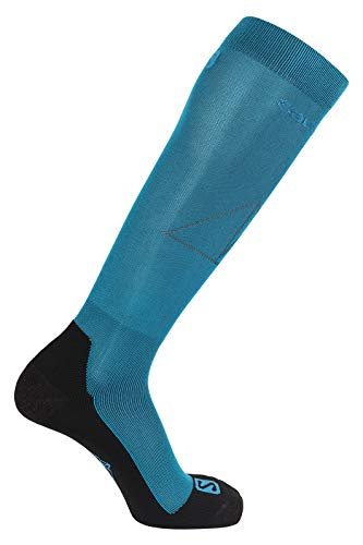 Salomon unisex Qst skarpety Blue (Lyons Blue/Fjord Blue) XL (10.5-12)