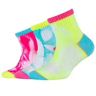 Skarpetki sportowe dziewczęce 3PPK Girls Casual Fancy Tie Die Socks - Odzież sportowa dziecięca - miniaturka - grafika 1