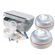 Narzędzia samochodowe - HELP FLASH PK2678 2 x lampa błyskowa, sygnał ostrzegawczy + latarka, DGT, V16, podstawa magnetyczna, automatyczna aktywacja i jako prezent, pudełko z zestawem pierwszej pomocy - miniaturka - grafika 1