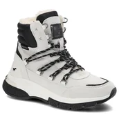 Botki damskie - Błękitne Botki Mustang Damskie Ocieplane Obuwie - miniaturka - grafika 1