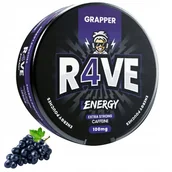 Gumy do żucia, lizaki, dropsy - GRAPPER/WINOGRONO Woreczki Energetyczne R4VE Snusy z Kofeina 100mg - miniaturka - grafika 1