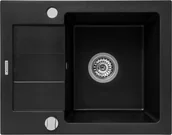 Zlewozmywaki - Pyramis SPARTA MINI 56x44 1B 1D volcano 70180112 - miniaturka - grafika 1