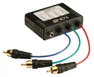 Lindy System przekazu sygnału AV Przedłużacz konwerter Component 3 x RCA + Coaxial 1 x RCA RJ-45 32525 32525 - Inne akcesoria audio-wideo - miniaturka - grafika 1