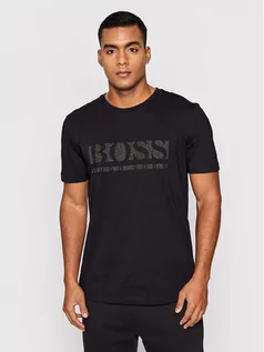 Koszulki męskie - Hugo Boss T-Shirt Pixel 1 50457429 Czarny Regular Fit - grafika 1