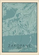 Plakaty - Galeria Plakatu, Plakat, Zakopane mapa vintage, 30x40 cm - miniaturka - grafika 1