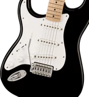 Gitary elektryczne - Squier Sonic Stratocaster Left-Handed Maple Fingerboard White Pickguard Black - miniaturka - grafika 1