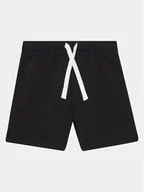 Spodenki damskie - United Colors Of Benetton Szorty sportowe 3J70G900P Czarny Regular Fit - miniaturka - grafika 1