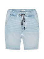 Spodenki damskie - TOM TAILOR Chłopięce dziecięce szorty jeansowe, 10118 - Used Light Stone Blue Denim, 98 - miniaturka - grafika 1