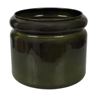 Donice - Cermax Doniczka metalowa Randolf śr.31 cm zielona - miniaturka - grafika 1