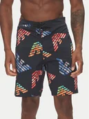 Kąpielówki męskie - Emporio Armani Szorty kąpielowe EM000689 AF12340 FC105 Czarny Regular Fit - miniaturka - grafika 1