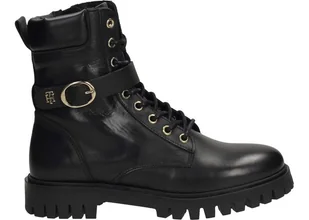 Tommy Hilfiger Trzewiki FW0FW06734 39 Buckle Lace Up Boot - Botki damskie - miniaturka - grafika 1