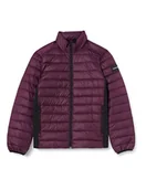 Kurtki męskie - Calvin Klein Męska kurtka z logo z recyklingu, Śliwka passion, XL - miniaturka - grafika 1