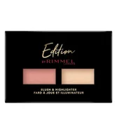 Palety i zestawy do makijażu - Rimmel Edition Rimml Edition Duo - róż i rozświetlacz 110 11g - miniaturka - grafika 1