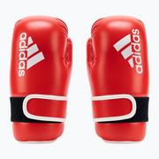 Rękawice bokserskie - Rękawice bokserskie Adidas Point Fight Adikbpf100 czerwono-białe ADIKBPF100  l - miniaturka - grafika 1