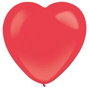 Balony i akcesoria - Balony Lateksowe Serca Pastel czerwone 30cm, 50 szt. - miniaturka - grafika 1