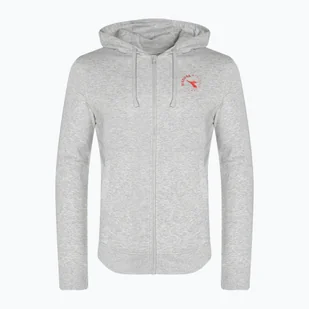 Bluza męska Diadora Hoodie FZ Essential Sport grigio medio chiaro melange - Bluzy męskie - miniaturka - grafika 1