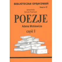 Biblios Poezje Adama Mickiewicza część 1 - zeszyt 37 - Danuta Polańczyk - Lektury szkoła podstawowa - miniaturka - grafika 1