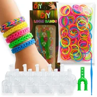 Zestawy biżuterii dla kobiet - Gumki Do Robienia Bransoletek Biżuterii Zestaw DIY Loom Bands Dla Dzieci - miniaturka - grafika 1