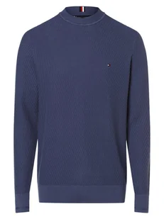 Tommy Hilfiger Sweter męski Mężczyźni Bawełna niebieski jednolity, S - Swetry męskie - miniaturka - grafika 1