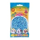 Prace ręczne dla dzieci - Koraliki Do Prasowania 1000 Szt. Hama Prasowanki Niebieski Pastelowy - miniaturka - grafika 1