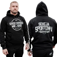 Bluzy męskie - Bluza Męska Z Kapturem Środowisko Miejskie Sekcja Sportowa R. Xxl - miniaturka - grafika 1