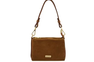 Zamszowa listonoszka damska Barberinis - Brązowa jasna - Torebki damskie Zamszowa listonoszka damska Barberinis - Brązowa jasna - Torebki damskie - miniaturka - grafika 1