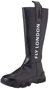 Fly London Damskie FEBE886FLY wysokie botki, czarne, 2,5 UK - Botki damskie - miniaturka - grafika 1