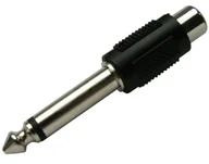 Adaptery i przejściówki - Schwaiger KHA4010 533 RCA 6.3mm Czarny - miniaturka - grafika 1