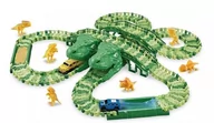 Tory, garaże, parkingi - Tor wyścigowy raj park Dinozaurów autka tory 240 elementów - miniaturka - grafika 1