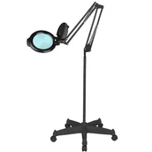 Lampy kosmetyczne - ACTIVESHOP LAMPA LUPA LED MOONLIGHT 8012/5" BLACK ZE STATYWEM - miniaturka - grafika 1