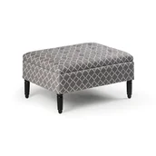 Pufy i podnóżki - B2B Partner Podnóżek LARRY, szary 954010 - miniaturka - grafika 1