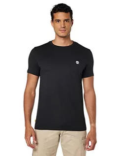 Koszulki męskie - Timberland SS Chest Tree Logo Jersey Slim Tee, Koszulka męska, Schwarz, Schwarz - grafika 1