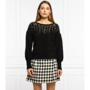 Liu Jo Wełniany Sweter | Regular Fit - Swetry damskie - miniaturka - grafika 1