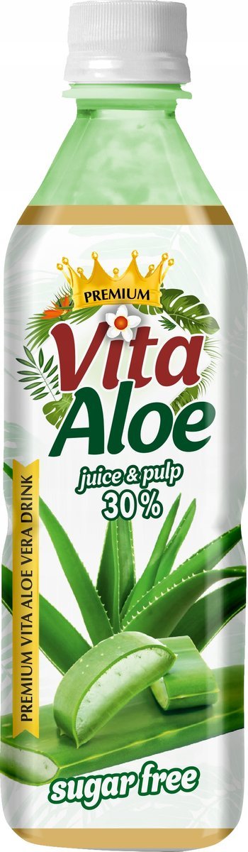 Vita Aloe Napój Aloesowy Bez Cukru Kawałkami Aloesu Aloes Naturalny 500 ml